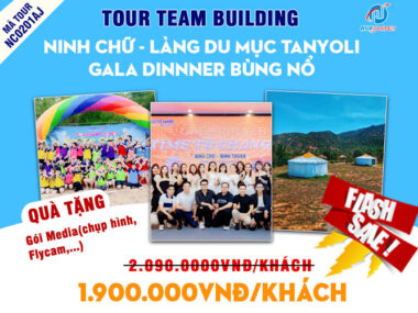 Tour team building doanh nghiệp Biển Ninh Chữ - Làng du mục - 2N1Đ - 2023