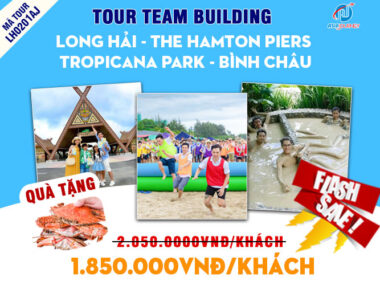 Tour team building doanh nghiệp Biển Long Hải – The Hampton Piers – Tropicana Park – Khu Bảo Tồn Bình Châu