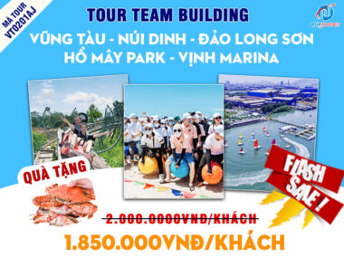 Tour team building doanh nghiệp Biển Vũng Tàu - Núi Dinh - Đảo Long Sơn - Hồ Mây Park - Vịnh Marina