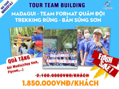 Tour team building doanh nghiệp Madagui – Teambuilding Format Quân Đội – Trekking Rừng - Bắn Súng Sơn