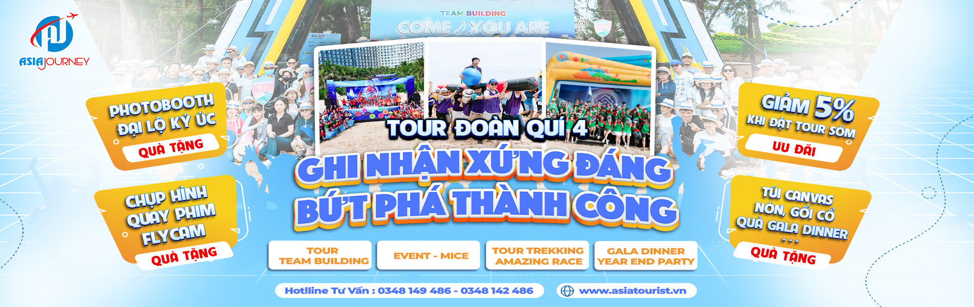 Tour Team Building, Event, gala dinner, year end Party giá tốt